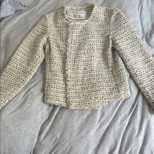 Club Monaco Cream Tweed Jacket